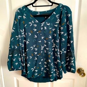 Fortune + Ivy - Brooker Mixed Material Blouse